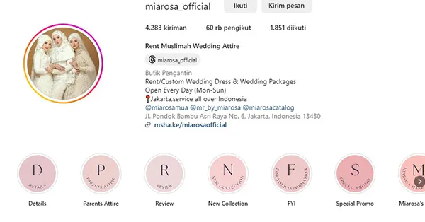 Miarosa Rent Muslimah Wedding