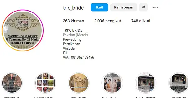 Tric Bride Medan