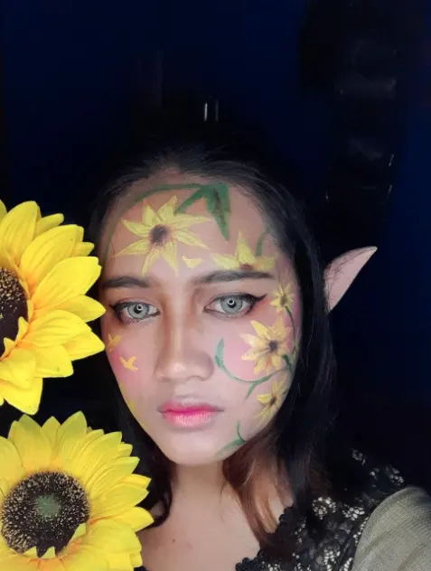 Face Painting Bunga Matahari