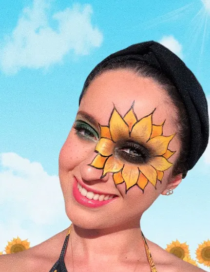 Ide Face Painting Bunga Matahari