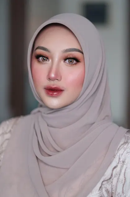 Ide Makeup Lamaran Hijab Flawless