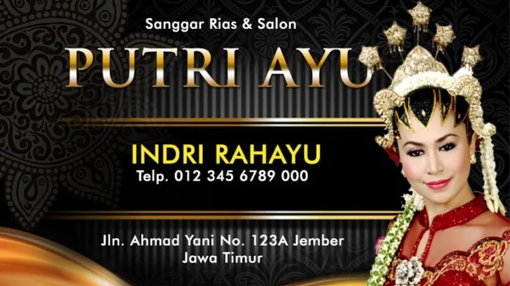 Banner rias pengantin sederhana