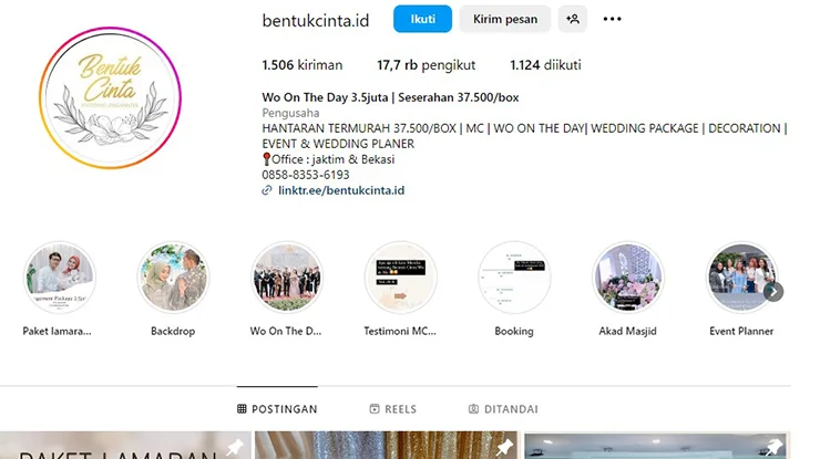 Bentuk Cinta Wedding Organizer