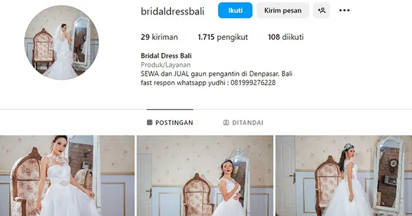Bridal Dress Bali