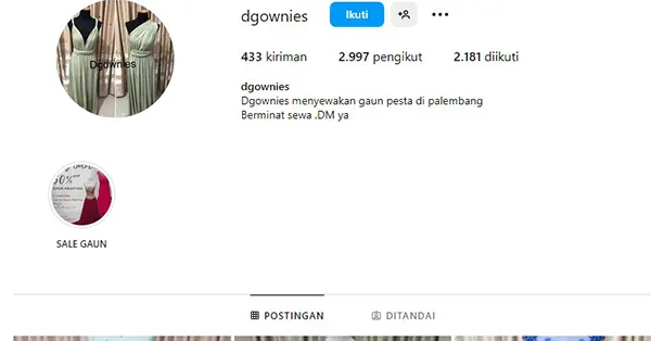 D Gownies Palembang