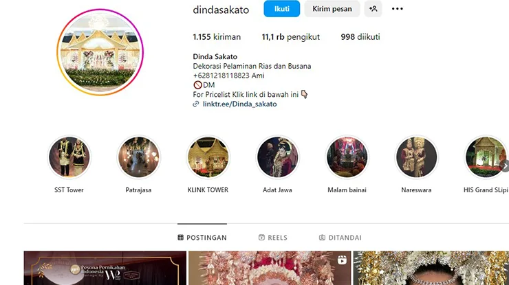 Dinda Sakato Wedding Organizer