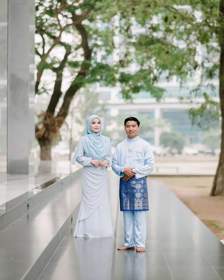 Foto prewedding tanpa sentuhan tangan adat melayu