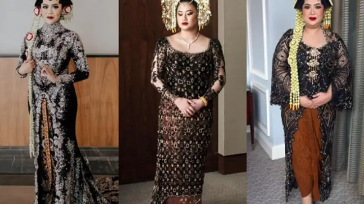 Kebaya Hitam untuk Bule pengantin solo