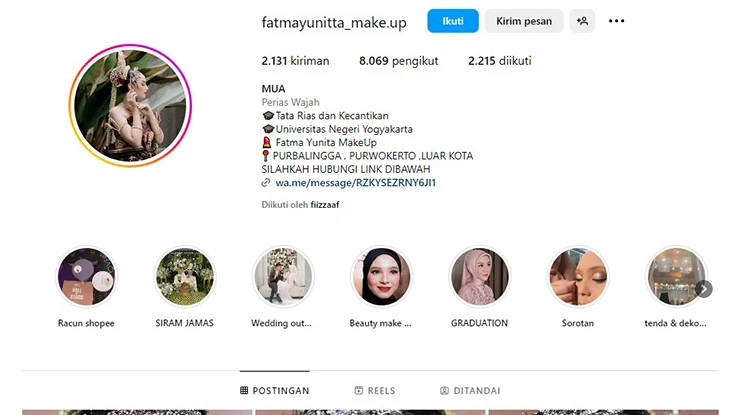 MUA Fatma Yunitta