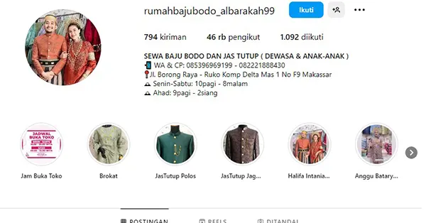 Rumah Baju Bodo Albarakah 99