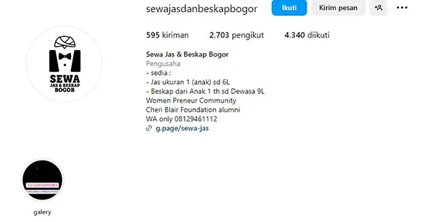 Sewa Jas dan Beskap Bogor