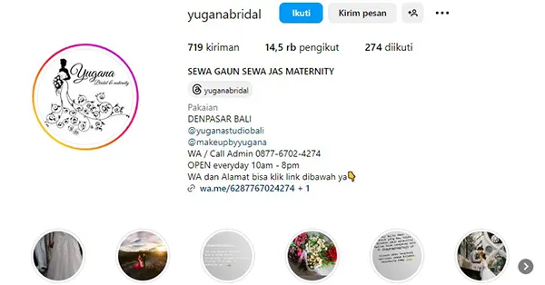 Yugana Bridal Bali