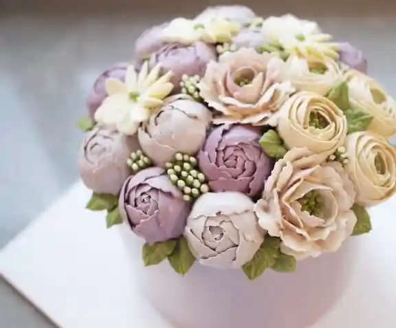 bunga pastel untuk pintu masuk wedding