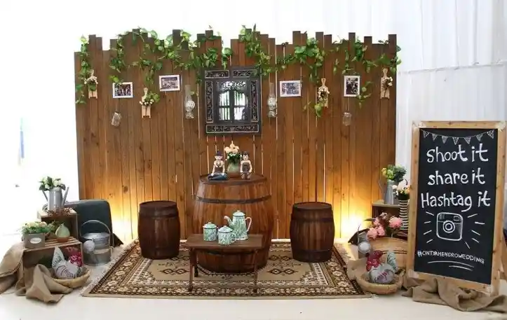 dekorasi photo booth keren tradisional