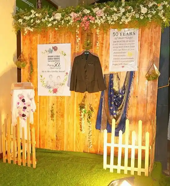 dekorasi photo booth simpel elegan