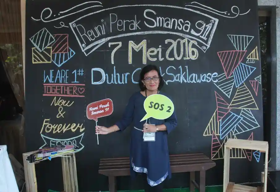 dekorasi photobooth reuni sekolah