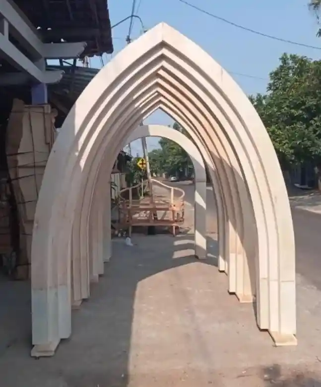 dekorasi pintu masuk wedding ala islami