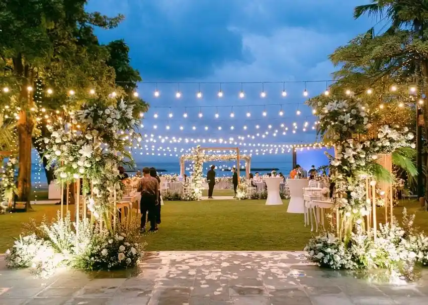 dekorasi tempat wedding vintage outdoor