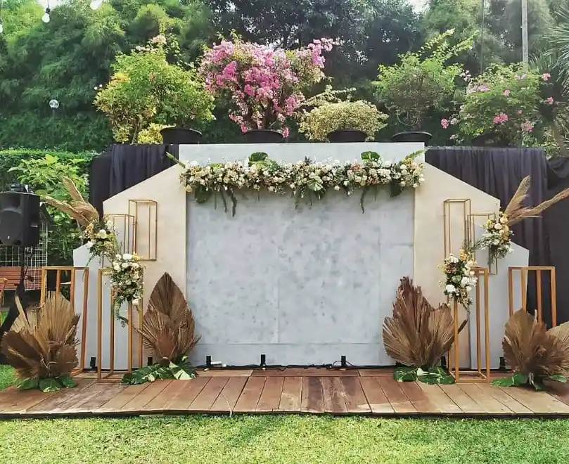 dekorasi vintage pernikahan outdoor