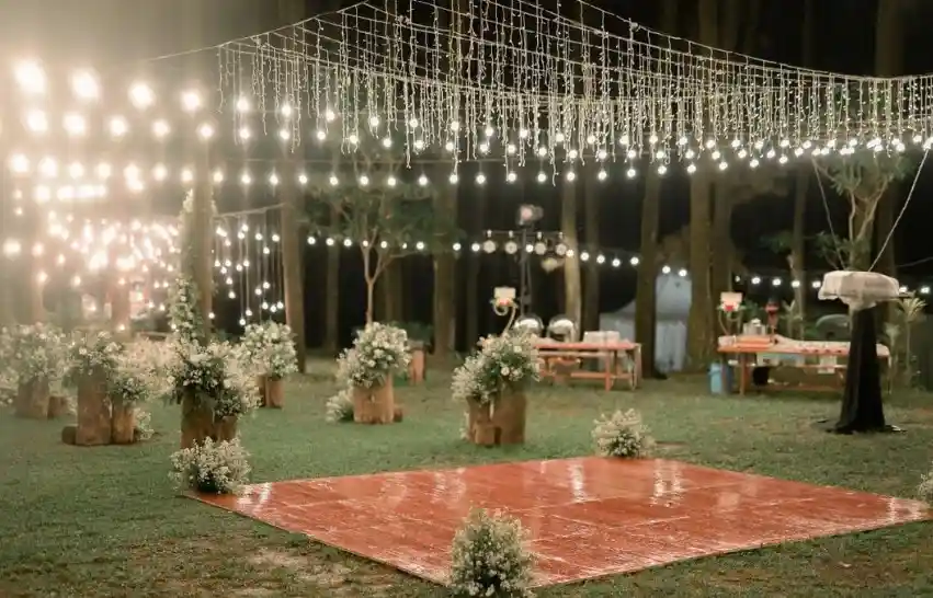 dekorasi wedding ceremony outdoor