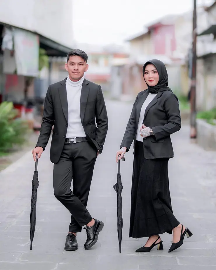 foto prewedding Mafia Versi Hijab