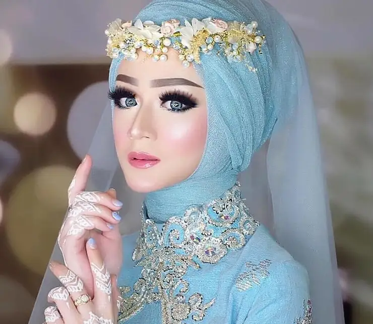 hijab Mahkota Bunga Mewah