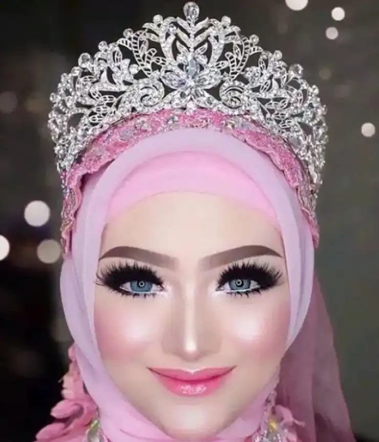 hijab mahkota Bling Bling